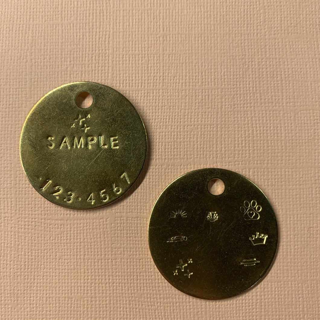 Brass Dog Tag